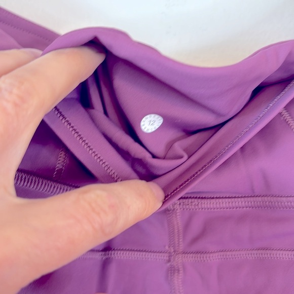 LULULEMON Fast & Fr33 7/8 Tight II Non-Reflective Nulux 25" in Pink/Purp… - Picture 4 of 6